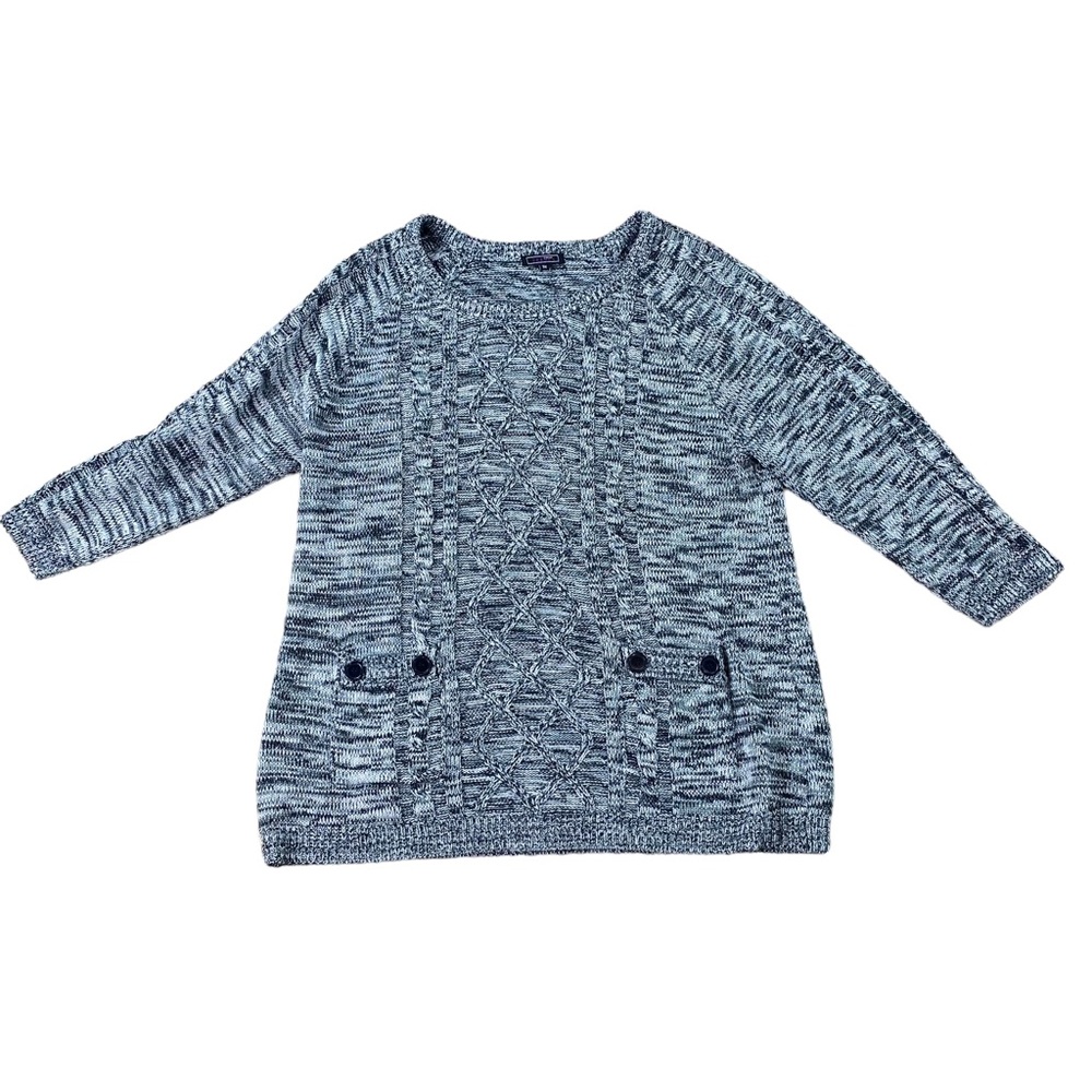 Woman’s Effeci gray 3/4 sleeve sweater size 3X
